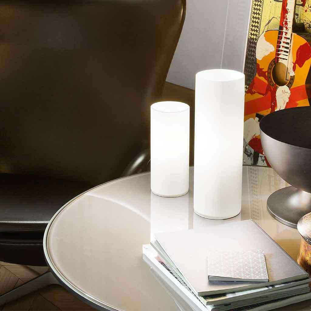 DEAL LUX ΕΠΙΤΡΑΠΕΖΙΟ ΦΩΤΙΣΤΙΚΟ ΓΥΑΛΙΝΟ ΛΕΥΚΟ 23 EK. EDO TL1 SMALL 044606 - second view